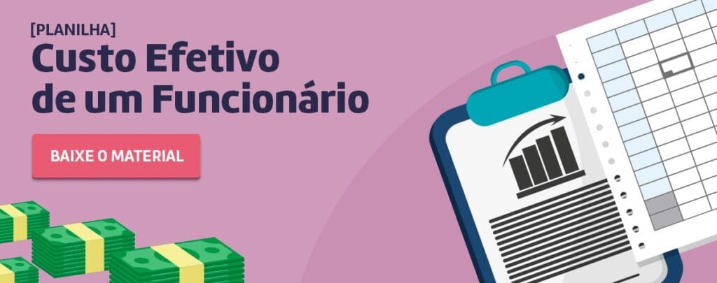 Planilha para calcular o custo efetivo de um funcionário