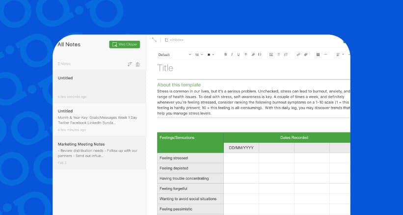 Gestão de tarefas - Evernote