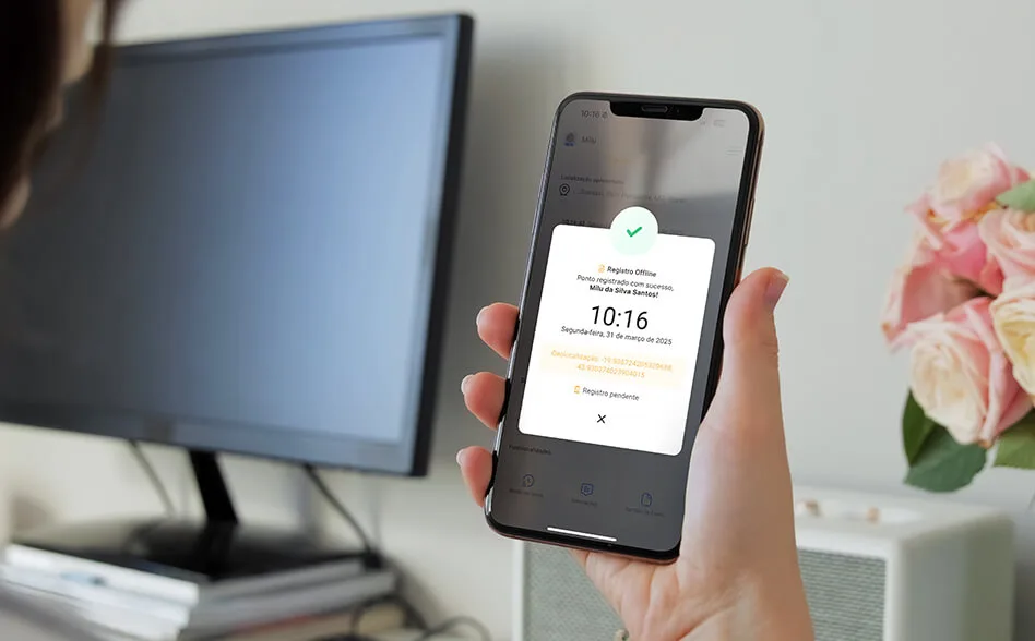 Como funcionao ponto offline com sincronização automática